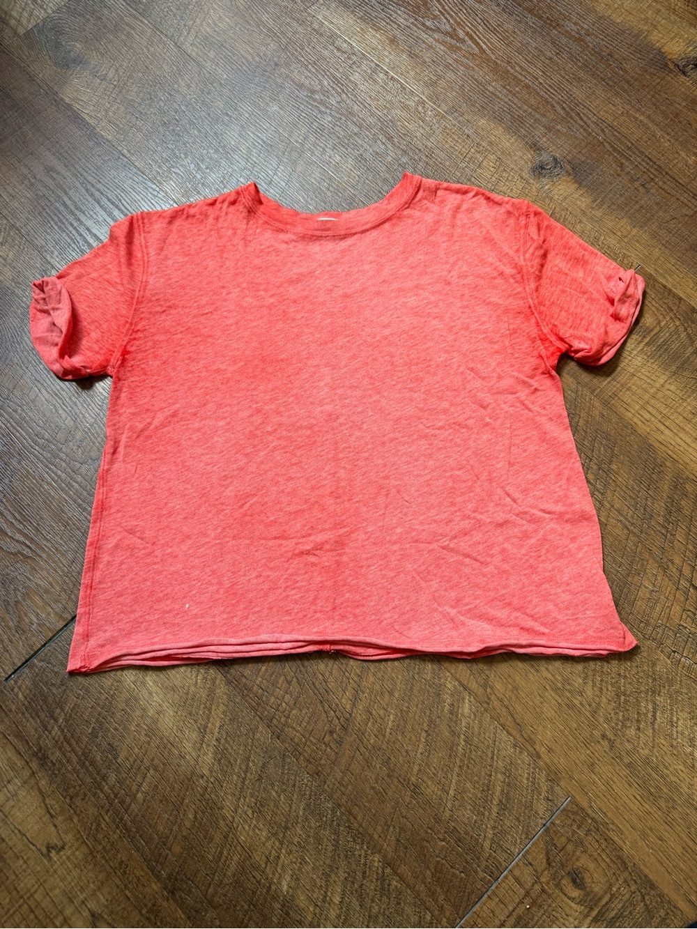 Free People Coral Crewneck Short Sleeve Tee